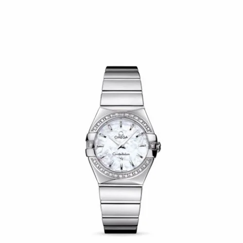 Omega Constellation Quartz 27 Polished Stainless Steel / Diamond / MOP 123.15.27.60.05.002 (12315276005002)